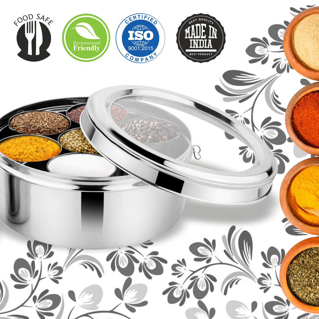 Jumbo Spice Box With See Through Lid