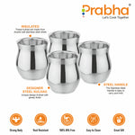 Load image into Gallery viewer, Stainless Steel Double Wall Kulhad Set for Water/Tea (Pack of 4)