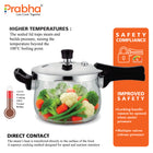 Triply Kalash Plus Hammered Pressure Cooker With Steel & Glass Lid