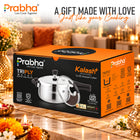 Triply Kalash Plus Hammered Pressure Cooker With Steel & Glass Lid