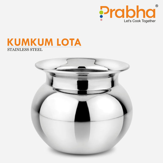 Stainless Steel Multi-Purpose Kumkum Lota - Prabha