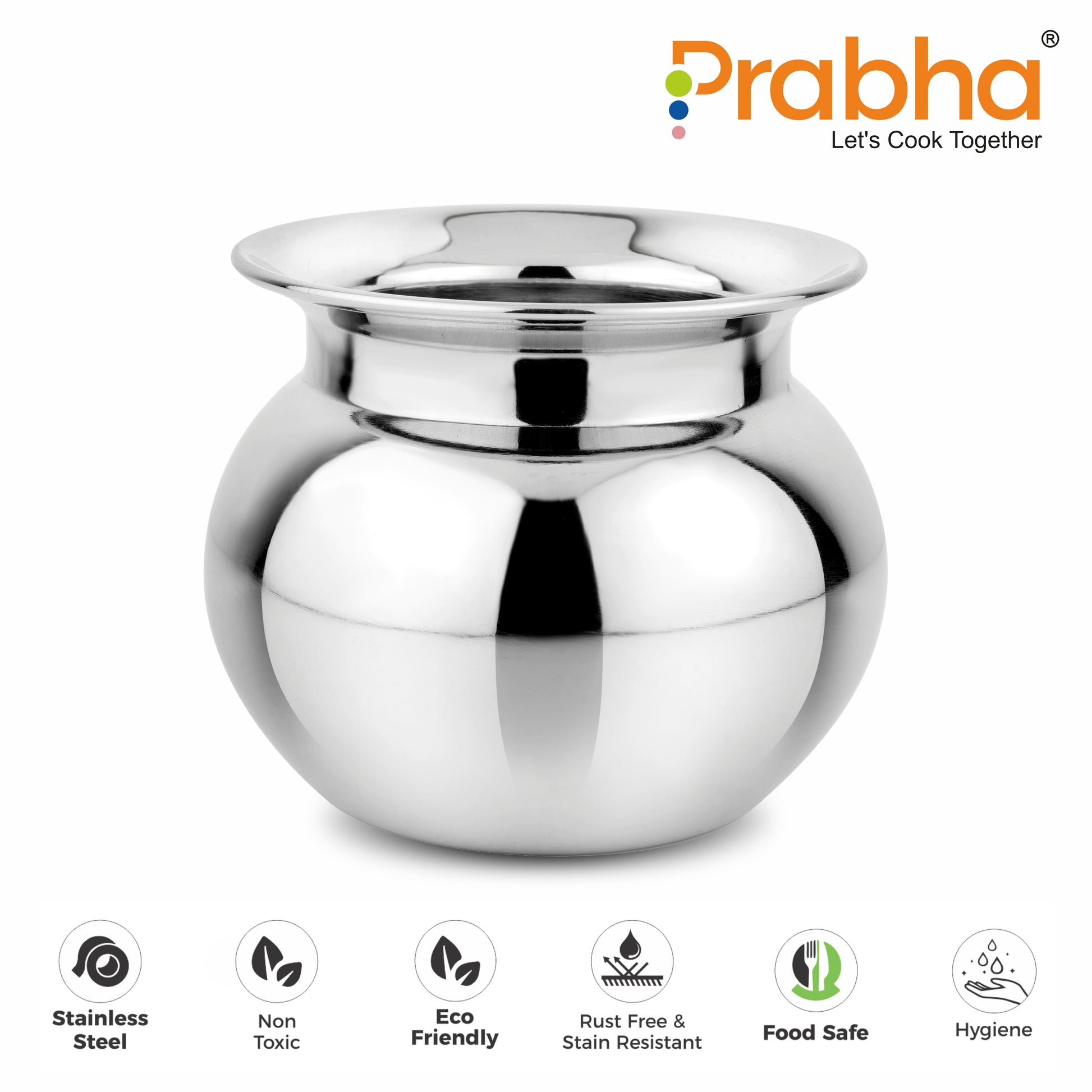 Stainless Steel Multi-Purpose Kumkum Lota - Prabha