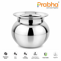 Stainless Steel Multi-Purpose Kumkum Lota - Prabha