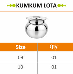 Stainless Steel Multi-Purpose Kumkum Lota - Prabha