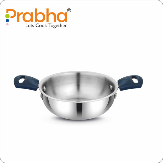 Omega Tri-Ply Mini Kadhai Without Lid