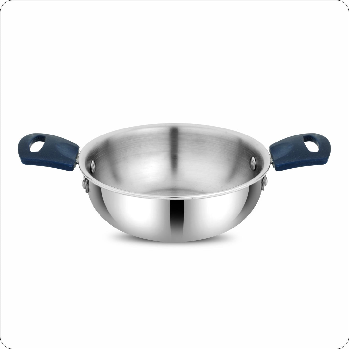 Omega Tri-Ply Mini Kadhai Without Lid