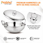 Magnum Capsule Bottom Hammered Kadhai With Lid