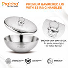 Magnum Capsule Bottom Hammered Tasla With Lid
