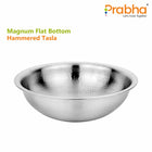 Magnum Flat Bottom Hammered Tasla Without Lid