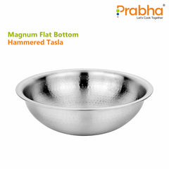 Magnum Flat Bottom Hammered Tasla Without Lid