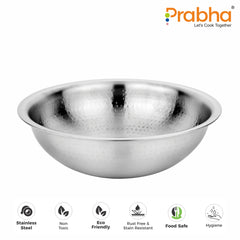 Magnum Flat Bottom Hammered Tasla Without Lid