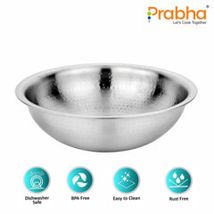Magnum Flat Bottom Hammered Tasla Without Lid