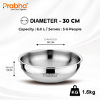 Magnum Flat Bottom Hammered Tasla Without Lid