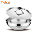 Magnum Flat Bottom Hammered Tasla With Lid
