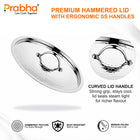 Magnum Flat Bottom Hammered Tasla With Lid