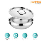 Magnum Flat Bottom Hammered Tasla With Lid
