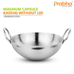 Magnum Capsule Bottom Hammered Kadhai Without Lid