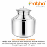 गैलरी व्यूवर में इमेज लोड करें, Stainless Steel Water Storing Maharaja Matki for Home &amp; Kitchen (5 Litres)
