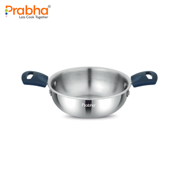 Omega Tri-Ply Mini Kadhai Without Lid