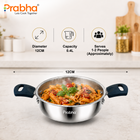 Omega Tri-Ply Mini Kadhai Without Lid