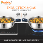 Omega Tri-Ply Mini Kadhai Without Lid