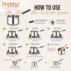 Omega Triply Mini Coffee & Tea Warmer 10cm, 500ml