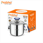 Omega Tri-Ply Milk Pot with Glass Lid – Induction Compatible Milk Boiler with Silicone Handle