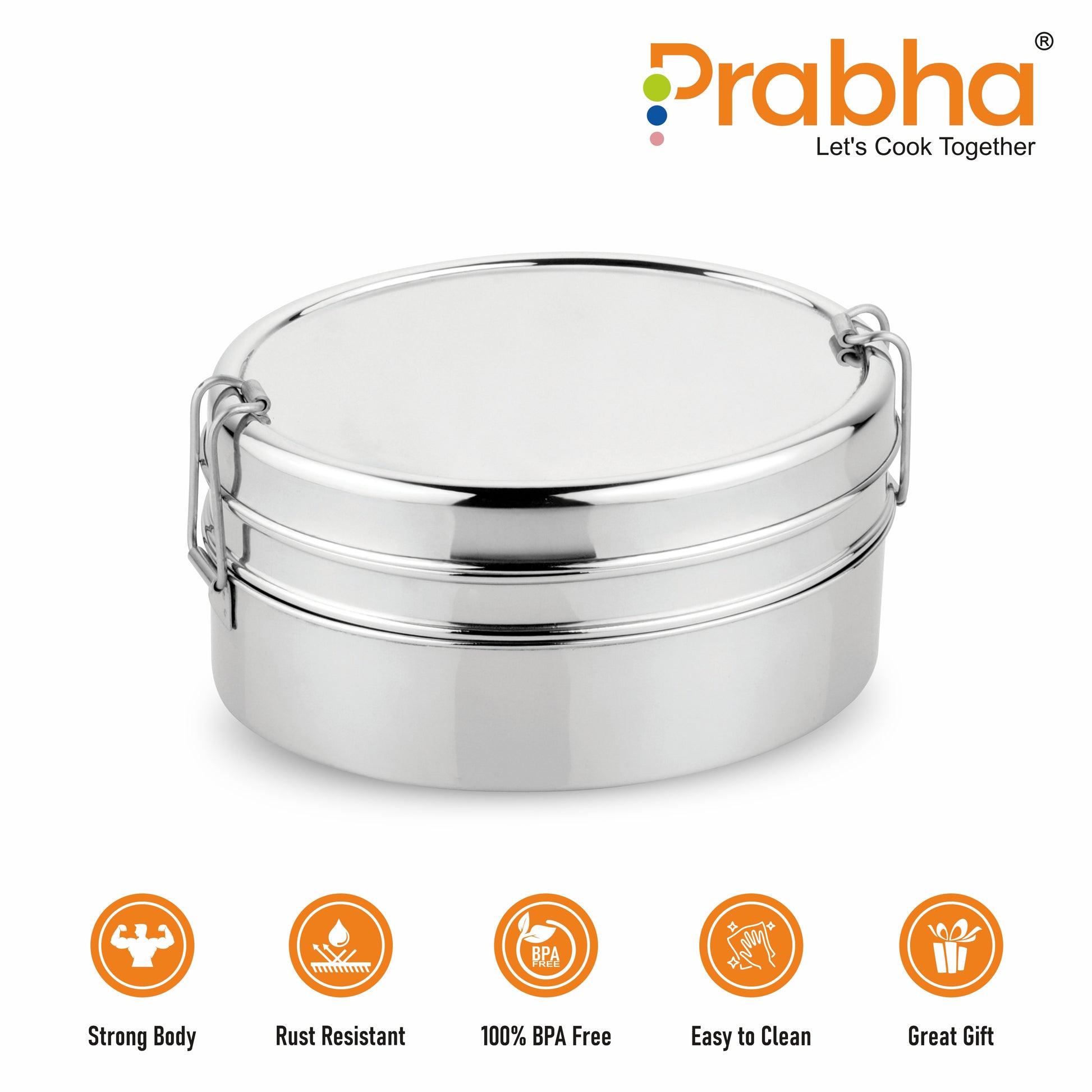 Oval Double Decker Lunch Box - Prabha