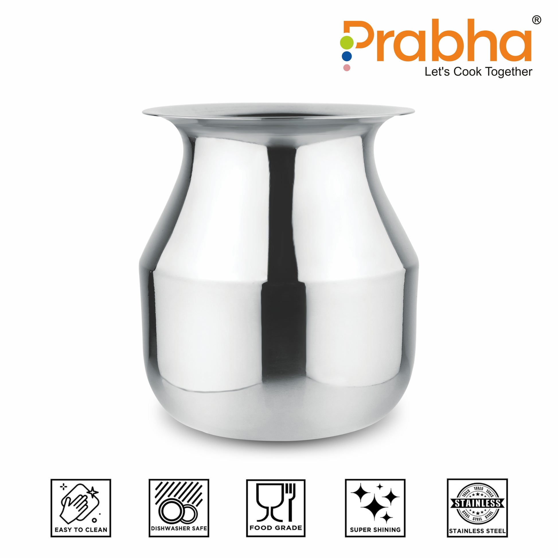Stainless Steel Long Neck Parsi Lota - Prabha
