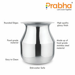 Stainless Steel Long Neck Parsi Lota - Prabha