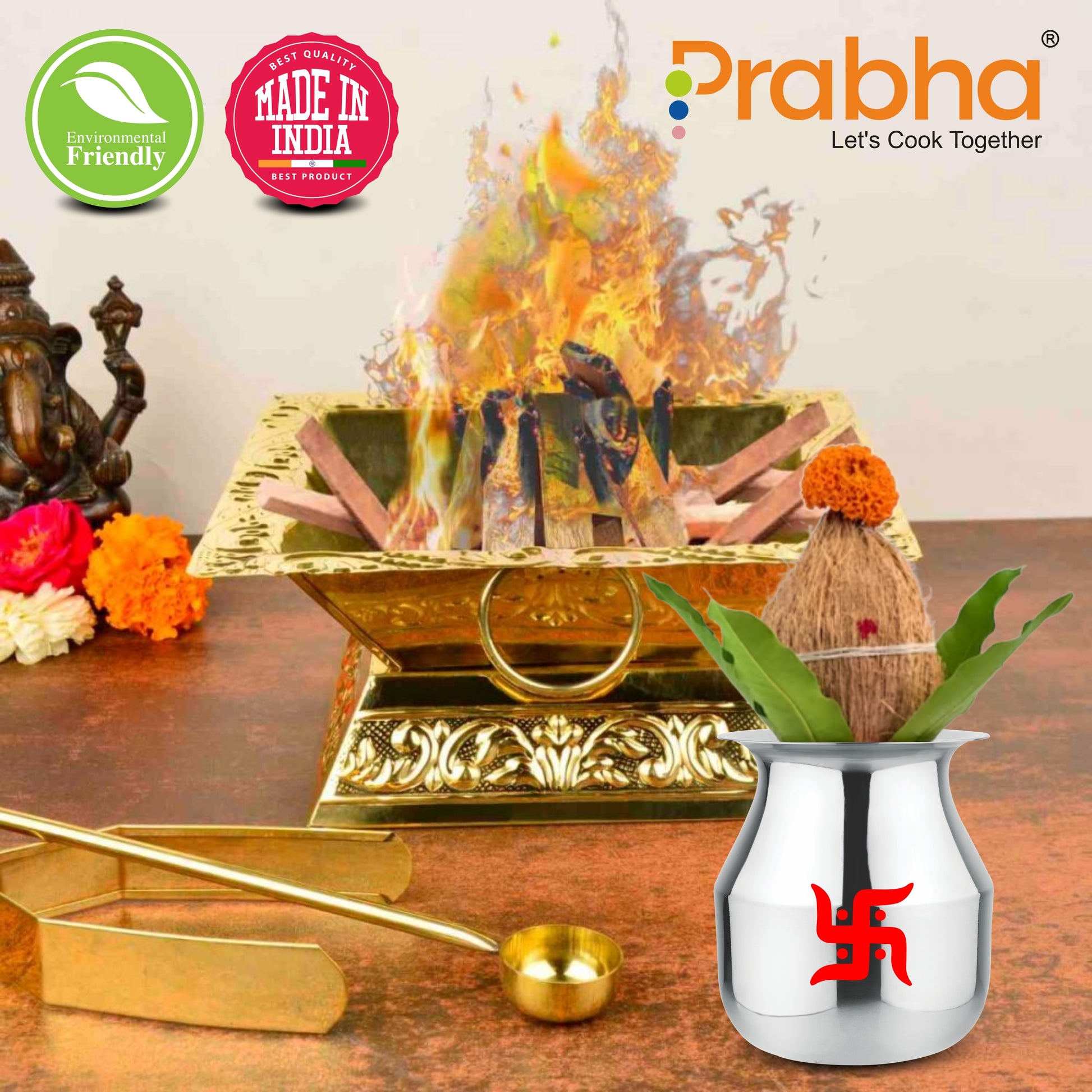 Stainless Steel Long Neck Parsi Lota - Prabha