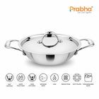Buy Prima Triply Kadhai Flat Bottom With Lid