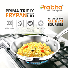 Prima Triply Frypan Without Lid