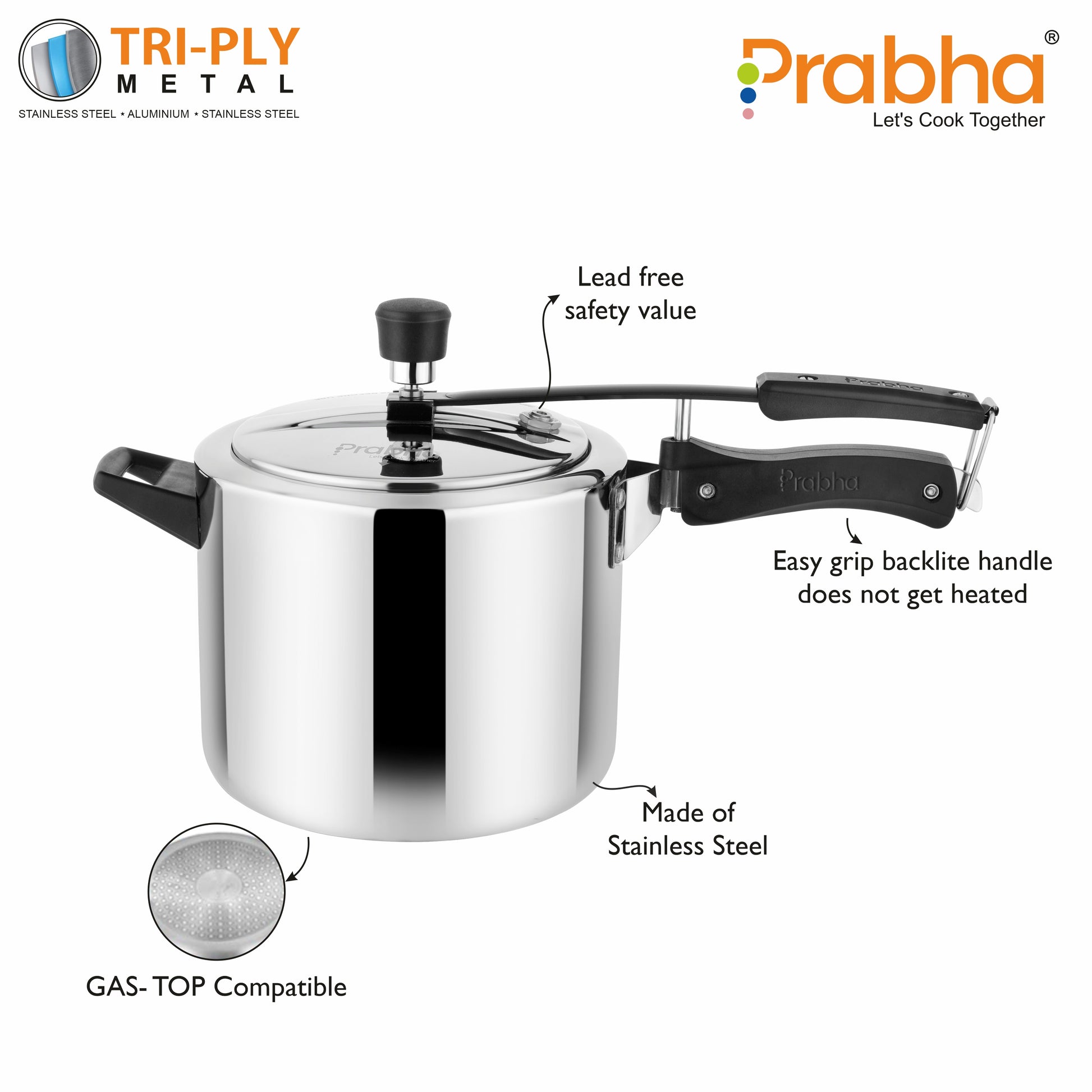Prochef Triply Pressure Cooker