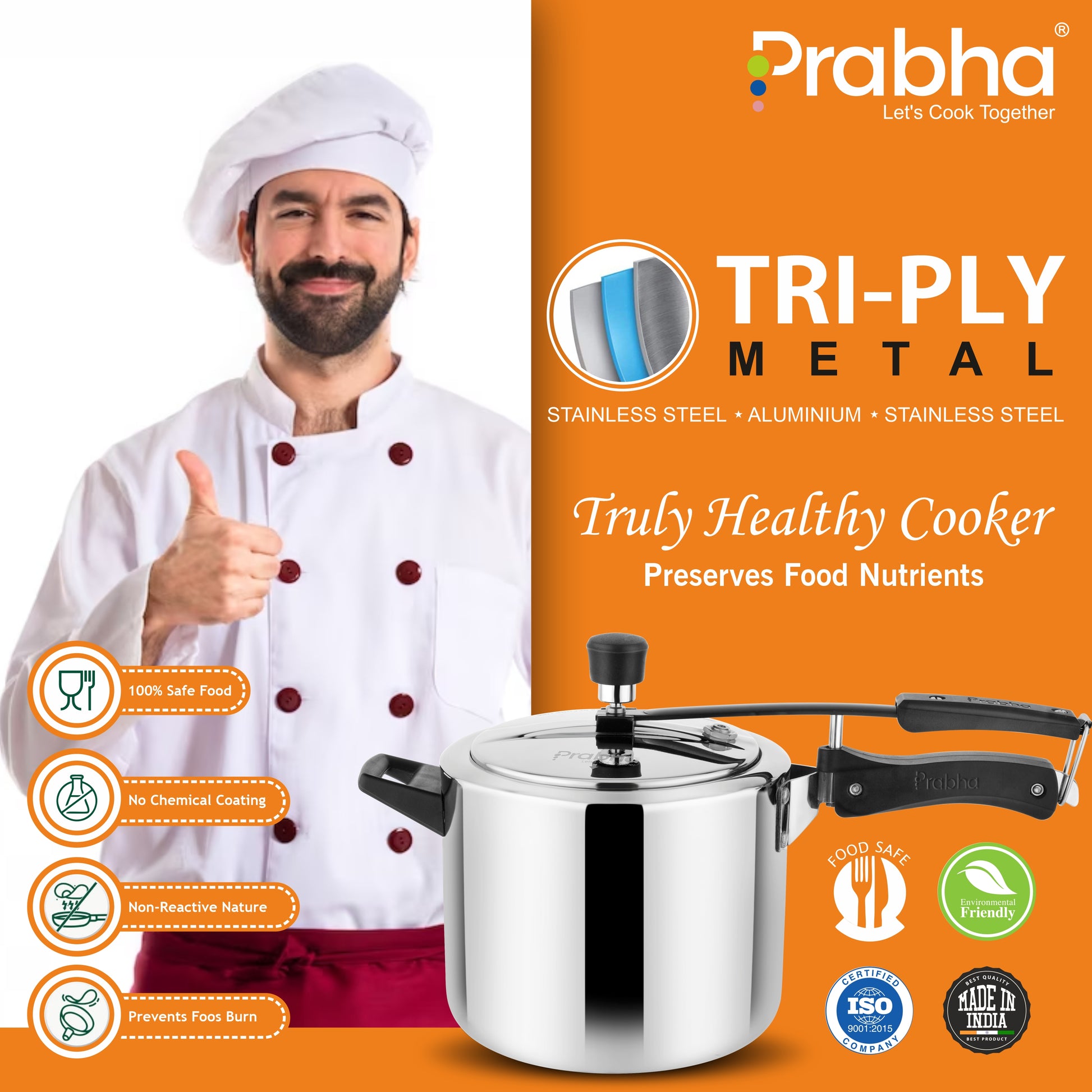 Prochef Triply Pressure Cooker