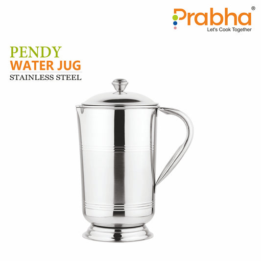 Stainless Steel Pendy Water Jug, 1900ml - Ideal for Home & Kitchen