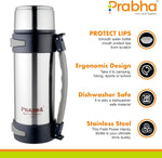 गैलरी व्यूवर में इमेज लोड करें, Stainless Steel Double Wall Insulated Explorer Flask Bottle Hot &amp; Cold
