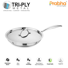 Prima Triply Frypan With Lid