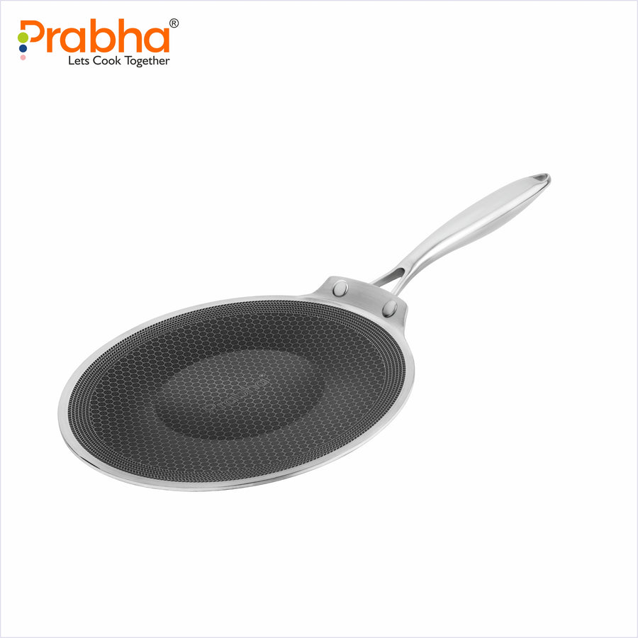Triply Hexa Cube Premium Roti Tawa with Cast Handle – 26 CM