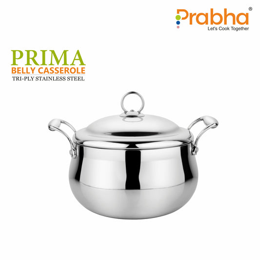 Prima Triply Belly Casserole With Lid