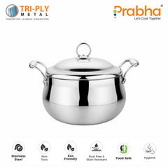 Prima Triply Belly Casserole With Lid
