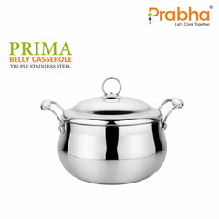 Prima Triply Belly Casserole With Lid