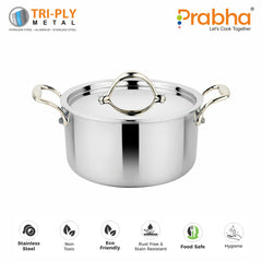 Prima Triply Casserole With Lid