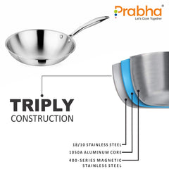 Prima Triply Frypan Without Lid