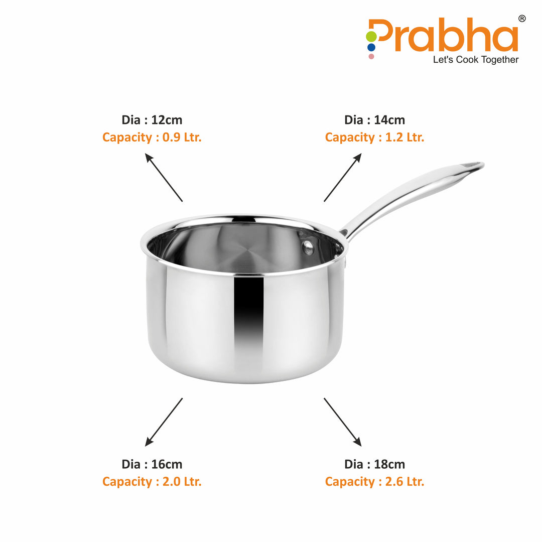 Prima Triply Saucepan Without Lid