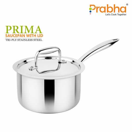 Prima Triply Saucepan With Lid