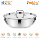 Prima Triply Tasla Flat Base With Lid
