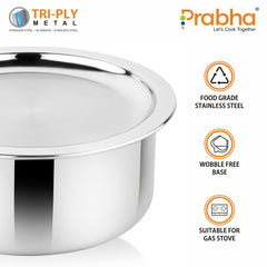 Prima Triply Tope With Lid