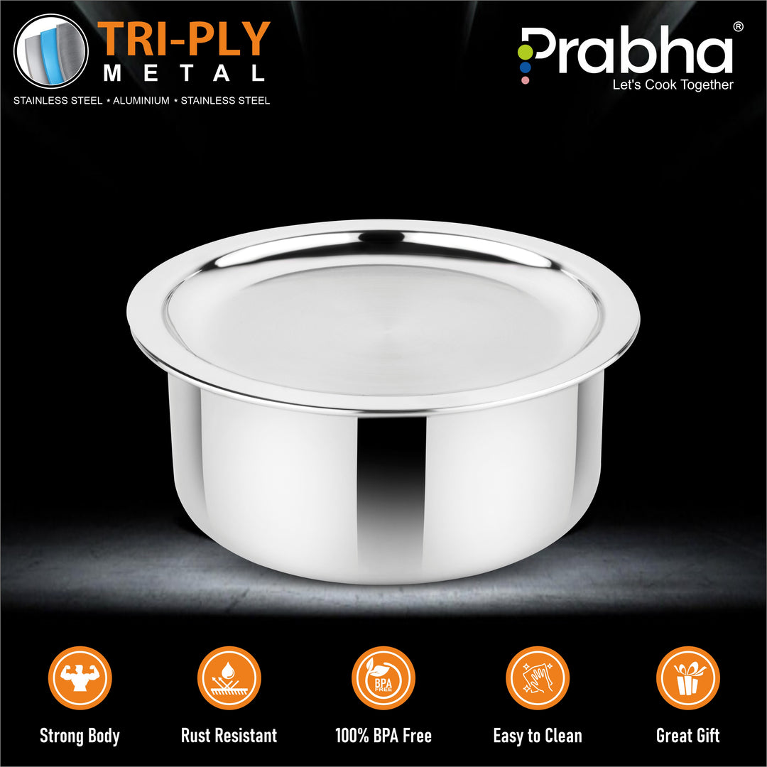 Prima Triply Tope With Lid