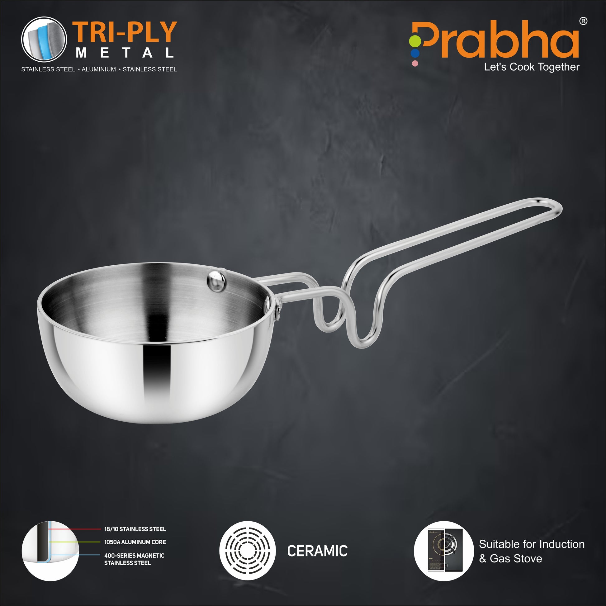 Prima Triply Tadka Pan